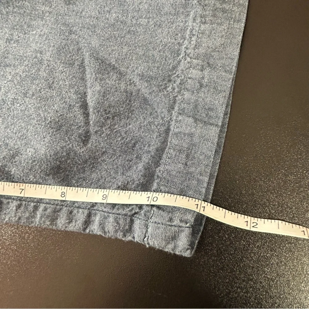 Banana Republic Men's Chambray Flat-Front Shorts Slate Blue Size 31